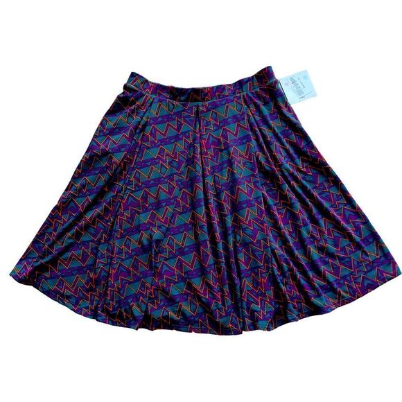 LuLaRoe Madison Handset Box Pleats Skirt XLARGE NWT - Picture 1 of 11